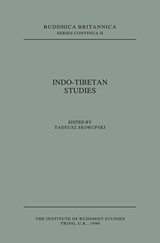 Budhica Britannica Series: Indo-Tibetan Studies Vol. 2 book cover
