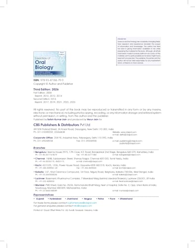 Essentials of Oral Biology 3ed. (PB 2026)