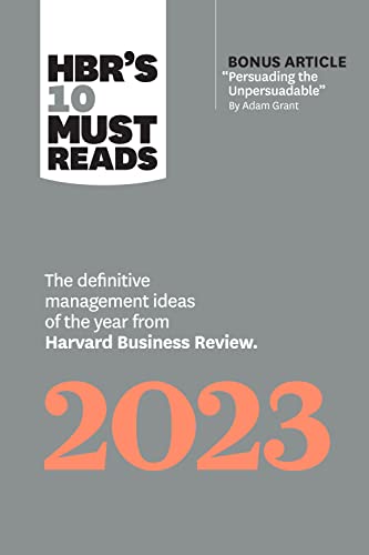 HBRs 10 Must Reads 2023 book cover