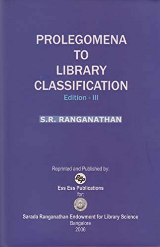 Prolegomena to Library Classification