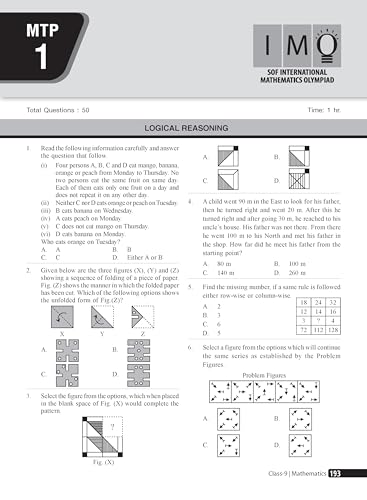 MTG Mathematics (IMO) Olympiad Prep Guide Class 9 | Detailed Theory, Exercise with Self Test For Practice | SOF Olympiad Books For Exam 2026-27 (Useful For Level-1 & 2)