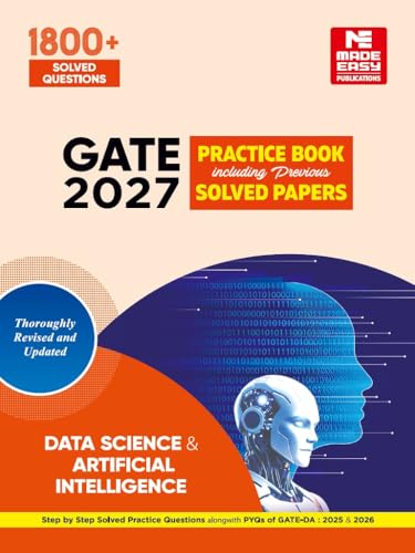 GATE 2027 Data Science & AI (DA) 30 Years Solved Papers | GATE Prep Book
