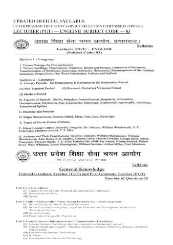 Million Minds English UP PGT English Practice Set 2026 for UPESSC | New Syllabus | GS + Full Explanation