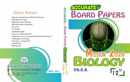 ACCURATE BOARD PAPER BIOLOGY CLASS 12TH PSEB 2026