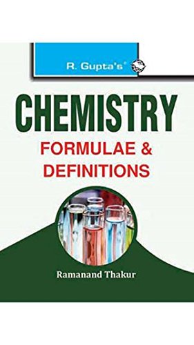 CHEMISTRY FORMULAE & DEFINITIONS book cover