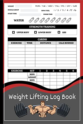 Weight Lifting LogBook : Productivity Workout Journal for Men and Women, Exercise Notebook and Fitness Logbook for Personal Training and Bodybuilding | Training Workout & Fitness Record Tracker for Gym Lovers | Perfect as a G