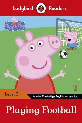 Peppa Pig: Playing Football- Ladybird Readers Level 2 book cover