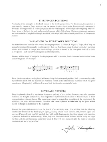 John Thompson's Modern Course for the Piano - First Grade (Book Only): First Grade - English