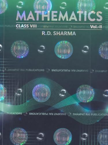 R D Sharma Class 8 Part 2 Mathematics 2026 Edition | for 2026-27 CBSE Examinations