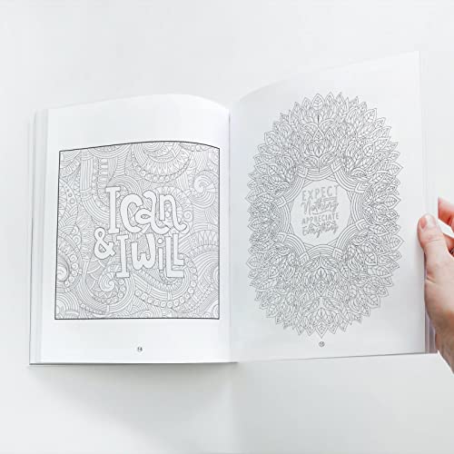 Doodle Colouring Book - Motivational Quotes - Age 4 - 99 - Gift to children for painting, drawing and colouring - Colouring Activity Book