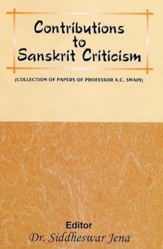 Contributions to Sanskrit Criticism
book cover