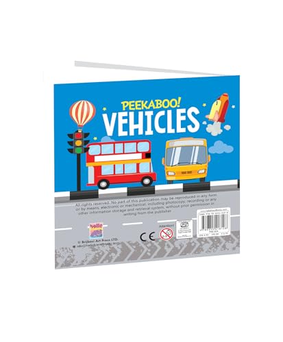 Hello Friend Books Peekaboo! Vehicles: Lift a Flap Board Book for Kids
