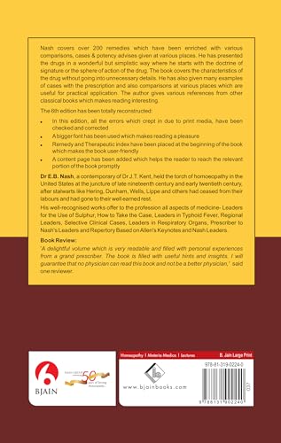 Leaders in Homoeopathic Therapeutics with Grouping and Classification