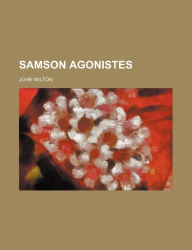 Samson Agonistes book cover
