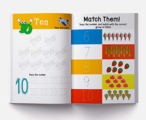Numbers 1–10 | Write & Practice Book For Kids | Ages 3–5 Years | Early Math Workbook | Number Tracing & Writing Practice | Fine Motor Skills | Toddlers & Preschool | Premium Paperback | Latest Edition