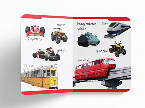 My First Padded Board Book Of Transport For Kids | Ages 0–5 Years | Vocabulary Building | Cars | Trains | Planes | Trucks | Vibrant Images | Visual Learning | Toddlers & Preschoolers | Latest Edition