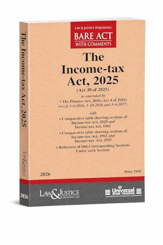 The Income Tax Act, 2025 – Bare Acts as Amended by Finance Act, 2026 Law & Justice Publishing