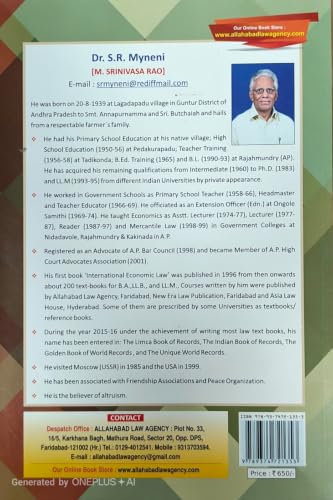 Principles of Economics | Dr. S.R. Myneni | 7th Edition (Reprint 2026) | Economics Textbook for 5-Year Law