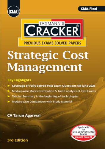 Taxmann's CRACKER COMBO for CMA Final | Dec. 2026/June 2027 Exams | Group III – Papers 13 to 16 | CRACKER Series | CLE, SFM, DIT, and SCM | July 2026 Edition | Set of 4 Books