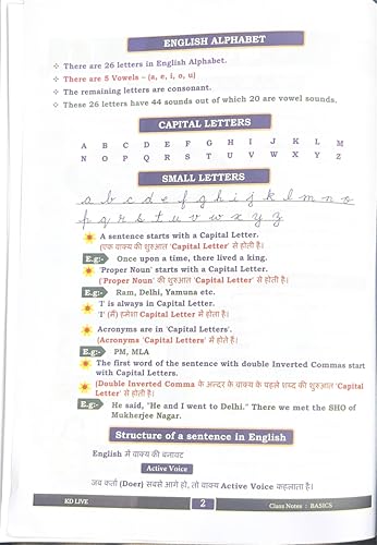 Neetu Singh English Class Notes (Bilingual) | Updated 2026 Edition | KD Publication | Government Exams Preparation