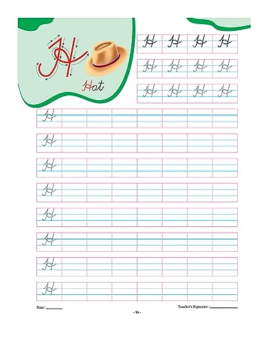 InIkao Cursive Writing Book on Capital & Small Letters for Kids Age 3+ Years | Trace and Write Handwriting Practice Workbook on English Alphabet Cursive Capital & Small Letters