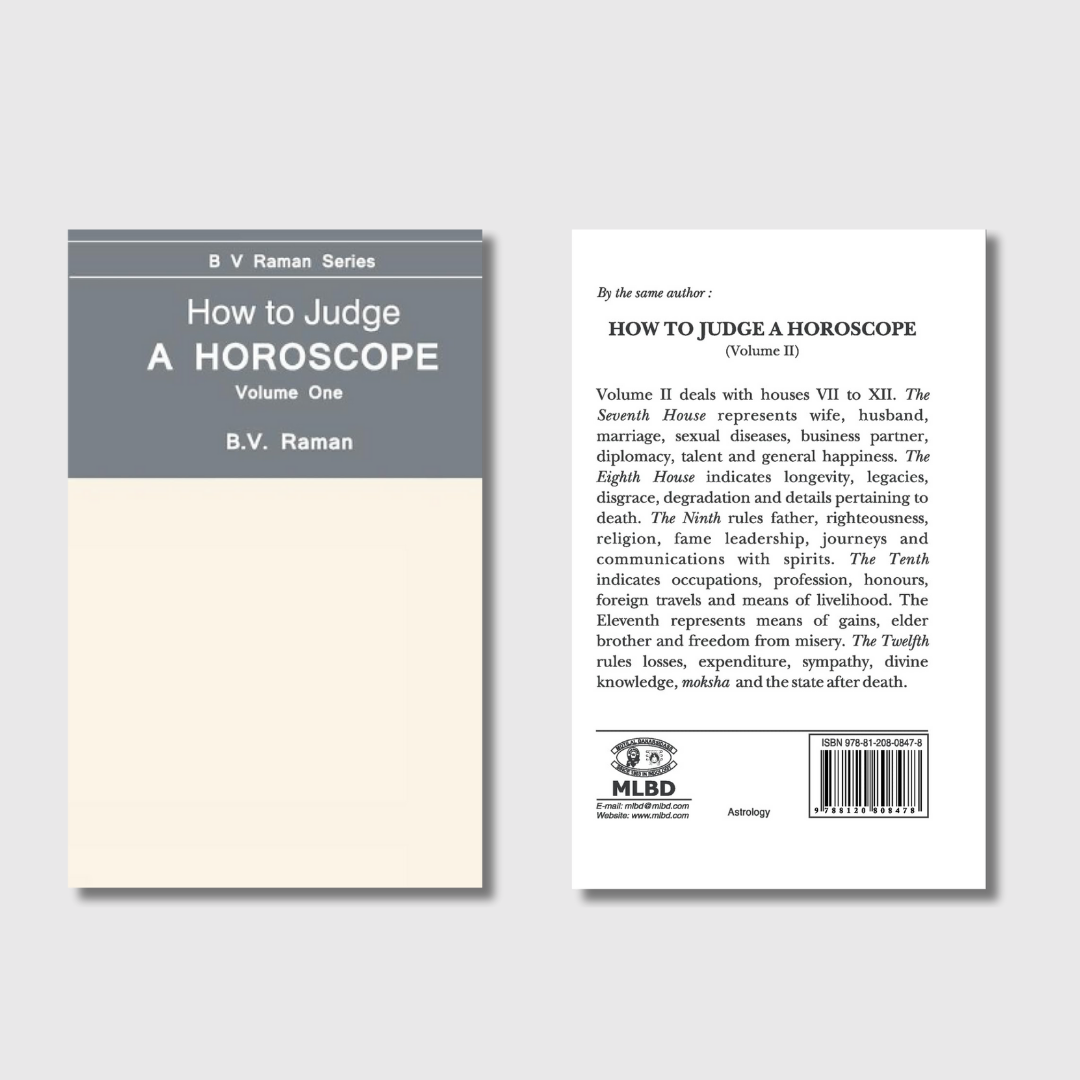 How to Judge a Horoscope Vol. 1 by B.V. Raman