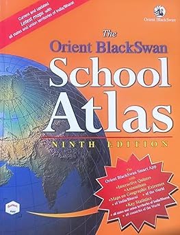 The Orient BlackSwan School Atlas | Current and Updated Latest 9th Endition for 2024-25 Paperback