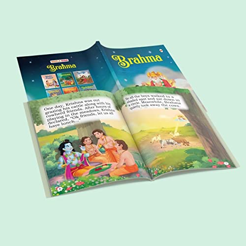 Story Books for Kids - Mythology Tales (Illustrated) - Mahabharata, Krishna, Hanuman, Ganesha, Ramayana, Brahma, Shiva, Bhakta Prahlad, Luv-Kush, Durga - (Set of 10 Books)