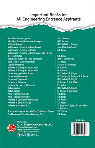 GKP Plane Trigonometry Part I | Advanced Analytical Trigonometry Concepts & Problems with Detailed Solutions & Examples | Competitive Exams, Engineering & Higher Mathematics Reference | Entrance Exam & College Math Book | Classic Test Series