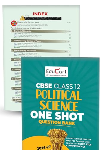 Educart CBSE Class 12 Humanities Combo (History + Political Science) One Shot Question Bank 2026–27 | NCERT, PYQs, Case-Based & Competency Qs | CBSE 2027 Board Exam