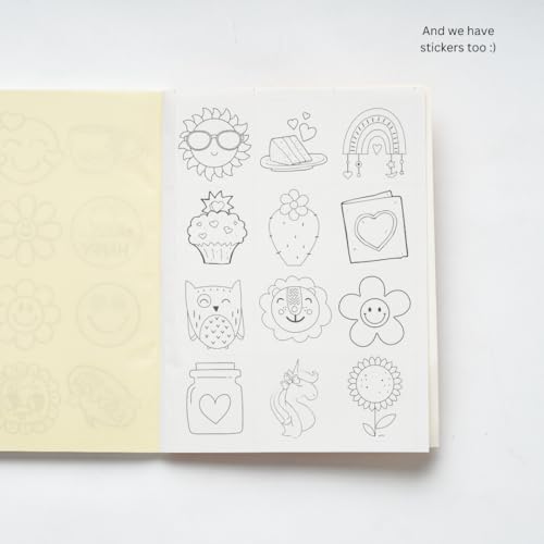 Colour and Create | Tear Out 61 items | DIY coloring book | Photo Frames, Ludo, Bookmarks, Stickers, Greetings Cards, and more | Craft Book | Colouring Book | Art Book