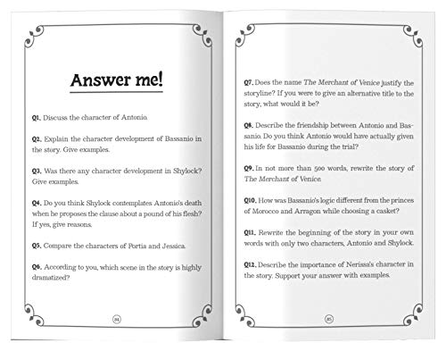 The Merchant of Venice : Shakespeare’s Greatest Stories For Children (Abridged and Illustrated) With Review Questions And An Introduction To The Themes In The Story