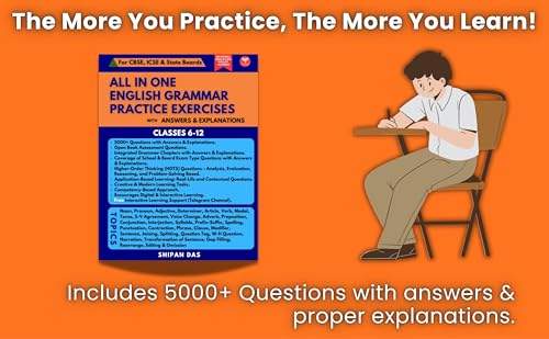 All in One English Grammar Practice Exercises (CBSE, ICSE & State Boards)