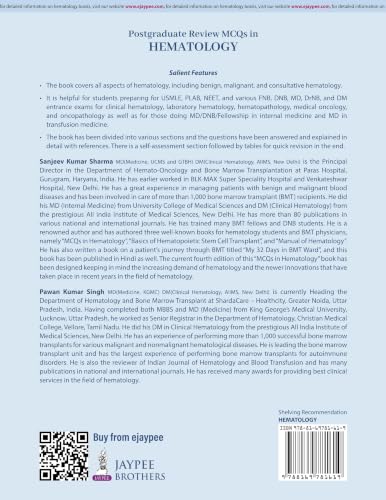 Postgraduate Review: MCQs in Hematology, 4/E for DM/DNB/FNB/MD and Fellowship Entrance Exams | Updated with CAR-T Cell Therapy, Hematopathology and Image-Based Questions | USMLE, PLAB, NEET SS Prep