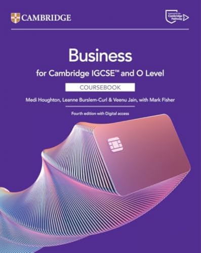 Cambridge IGCSE™ and O Level Business Coursebook with Digital Access (2 Years) (Cambridge International IGCSE)