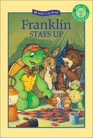 FRANKLIN STAYS UP book cover