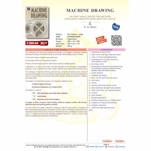Machine Drawing By N. D. Bhatt