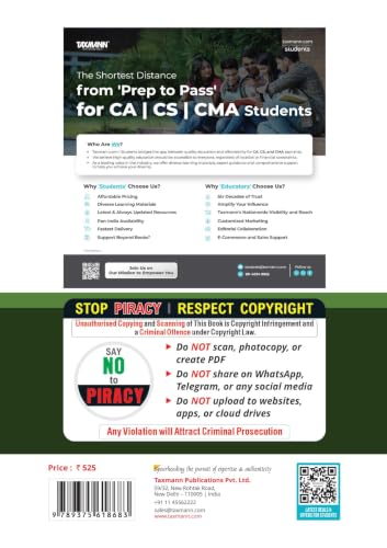 Taxmann's CRACKER for Corporate Accounting & Financial Management (Paper 4 | CAFM | CA & FM) – Turns Past Paper 4 Questions Into Exam-Ready Practice for CS-Executive | Dec. 2026/June 2027 Exams