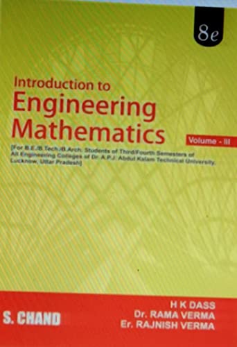 Introduction To Engineering Mathematics - Volume III (For APJAKTU, Lucknow)