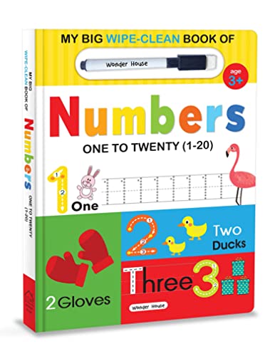 My Big Wipe And Clean Book of Numbers for Kids : 1 to 20 book cover