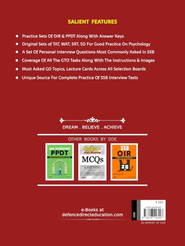 SSB Interview Workbook : Complete practice of Screening Tests, Psychology Tests, GTO, Personal interview and conference