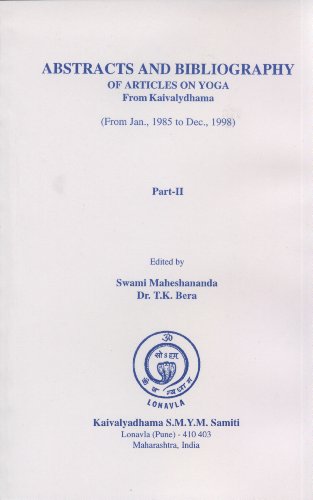 Abstracts and Bibliography of Articles on Yoga Part - II book cover