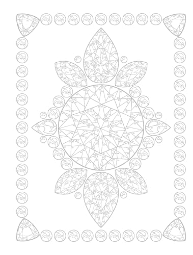 Creative Haven Gemstones Color by Number (Adult Coloring Books: Art & Design)