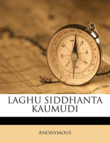 Laghu Siddhanta Kaumudi book cover