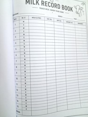 Milk Record book (This Season's Breeding Record)