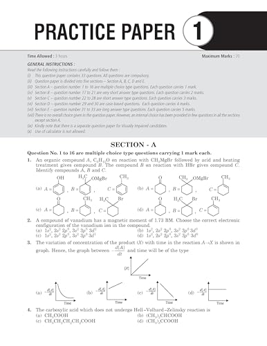 MTG CBSE Class 12 Chapterwise Question Bank Chemistry For 2027 Board Exam | Based on Latest CBSE Syllabus with 1500+ Questions