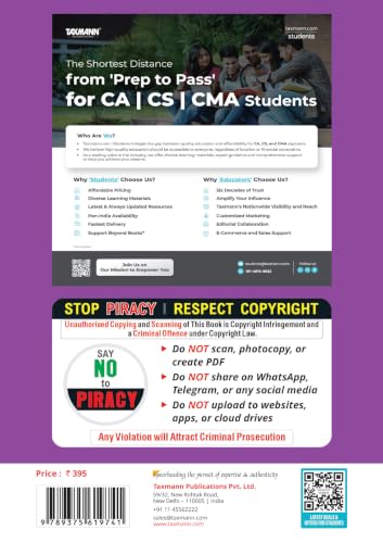 Taxmann's CRACKER for Fundamentals of Business Mathematics & Statistics (Paper 3 | FBMS/Maths) – Exam-Focused Question Bank—1,100+ MCQs with Past Papers for CMA Foundation | Dec. 2026/June 2027 Exams