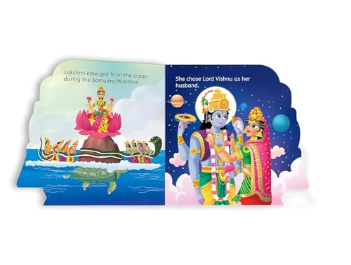 My First Shaped Board Book: Illustrated Goddess Laxmi Hindu Mythology Picture Book for Kids Age 2+ (Indian Gods and Goddesses)
