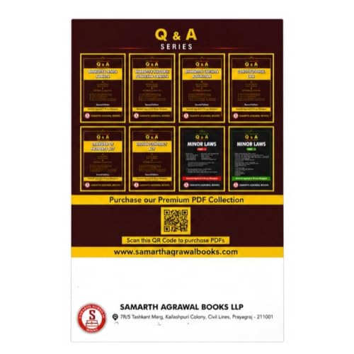 Code of Civil Procedure Questions & Answers (Q&A) | 2nd Edition | Samarth Agrawal & Shreya Bhargava | For Civil Judge, HJS, APO Mains & LL.B Students | CPC Exam Preparation Book