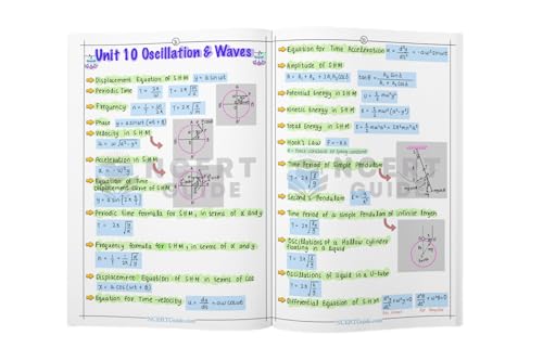 NEET Physics Formula Sheet Handbook New Edition | Handwritten Colorful Notes Book | Quick Revision Guide for Formulas, Derivations & Concepts (Class 11–12 CBSE + NEET Preparation)